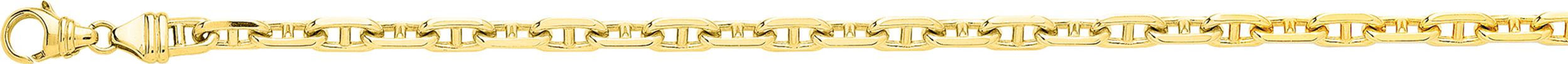 Chaîne forçat barette en or jaune 18 carats