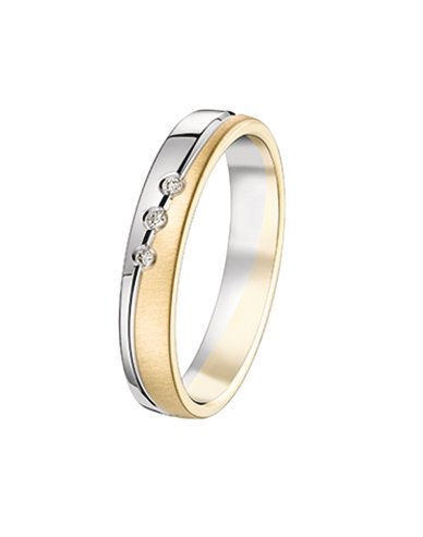 Alliance diamants serti clos · 3,5 mm · 3799039