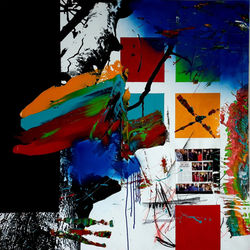 40 SILAJIT GHOSH_VIBRATING SQUARES_ACRYLIC ON CANVAS_55X55 INCH_2024_364000