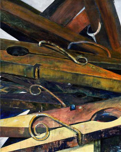 Amita Goswami_Ties that Bind_24X30 Inches_Mixed Media on Canvas_