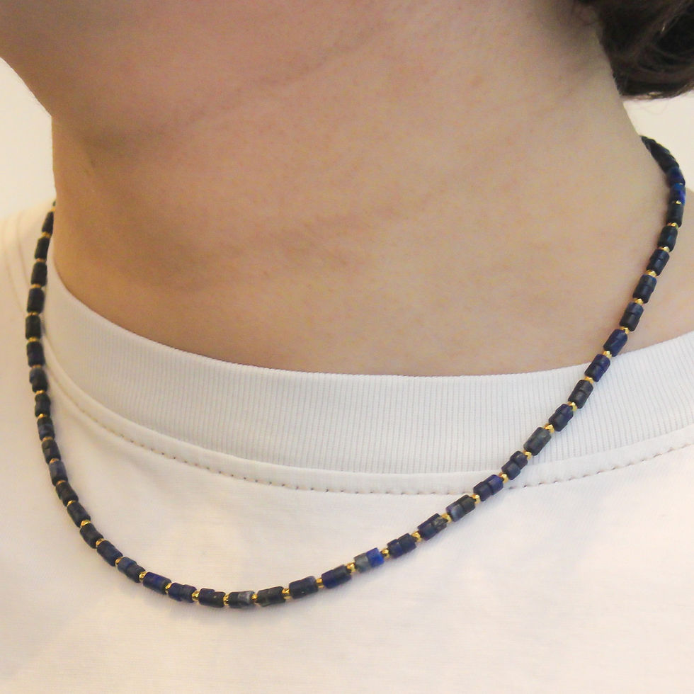 Miniature : Collier - Toutes pierres (lapis-lazuli)