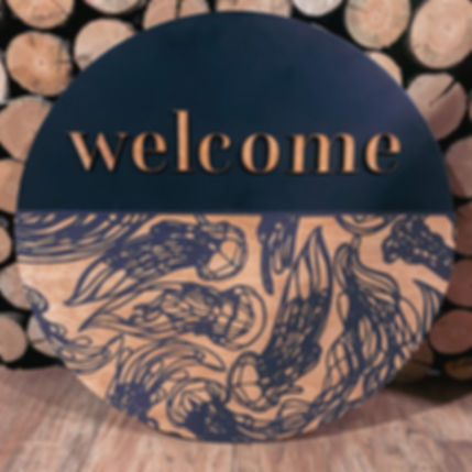 Jellyfish Welcome Sign