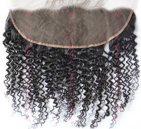Thumbnail: GGC Virgin Kinky Curly HD Lace Closure or Frontal