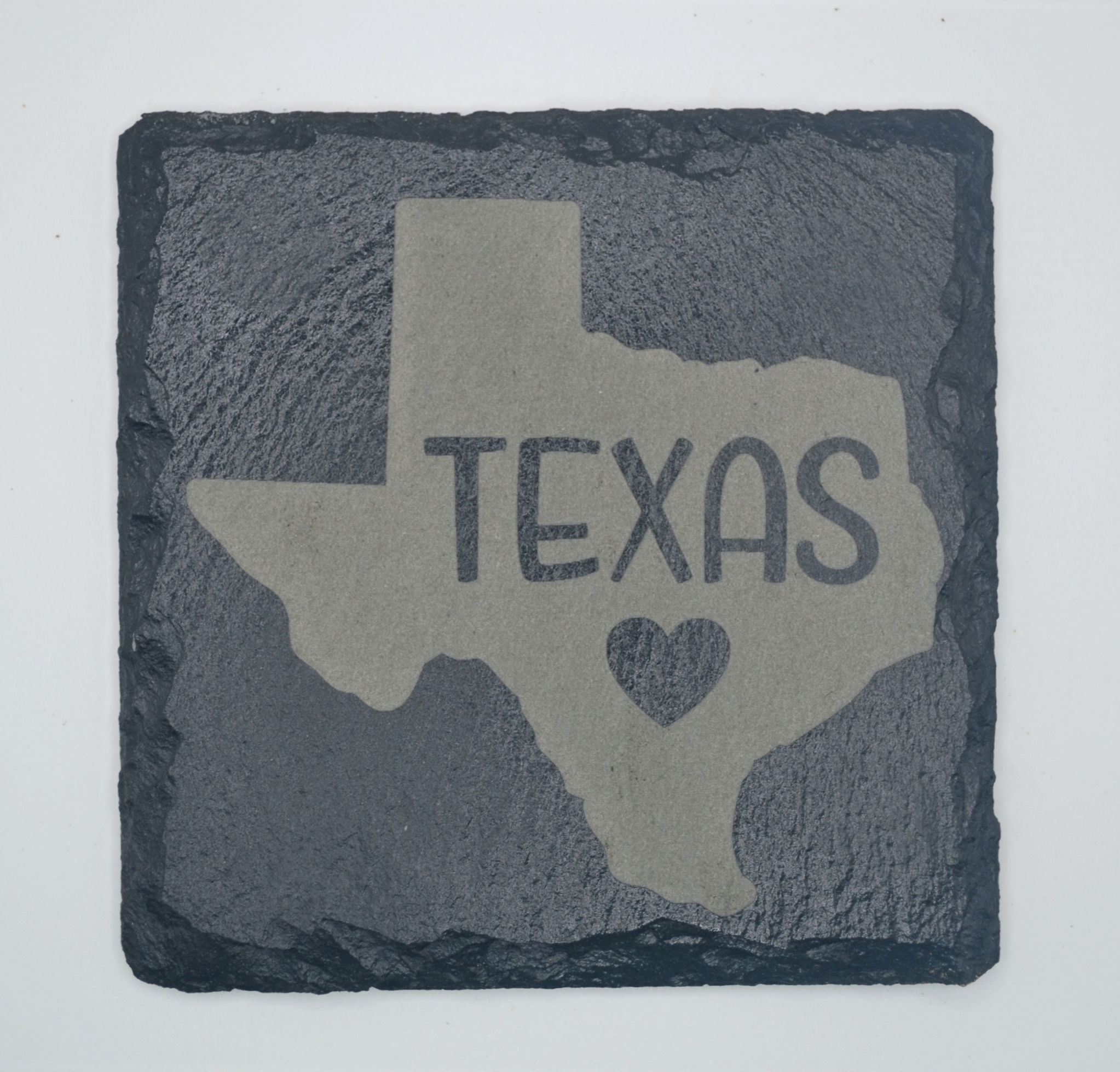 Texas-Themed Slate Coasters