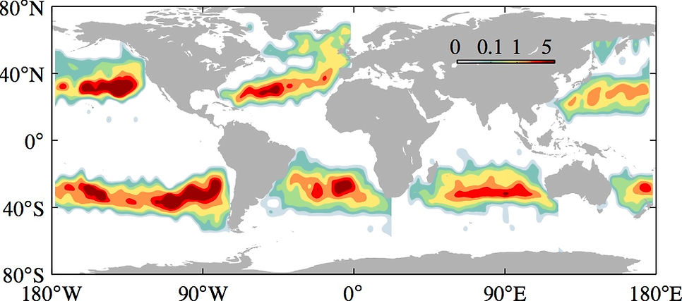 PATCH DE DÉCHETS DU PREMIER GYRES DE GAIA