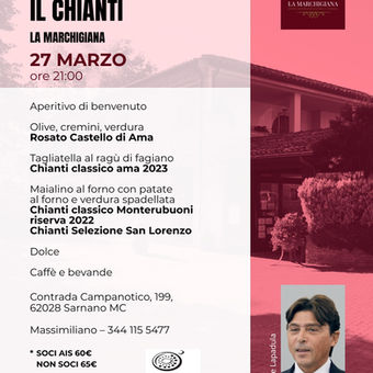 LE BELLE CENE CON IL CHIANTI