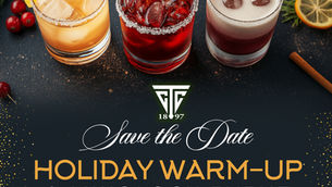 Save the Date for our Holiday Warm-Up:  A Mixology Event - Thursday, Nov. 13th
