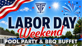 Labor Day Weekend Pool Party & BBQ Buffet on Sunday, September 6th