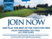 Join Now and Play the Rest of the Year for FREE at Knob Hill Golf Club!