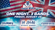 August 28th - One Night. 3 Bands. Almost Journey, Sticky Sweet and Head Games LIVE at Putnam County Golf Course