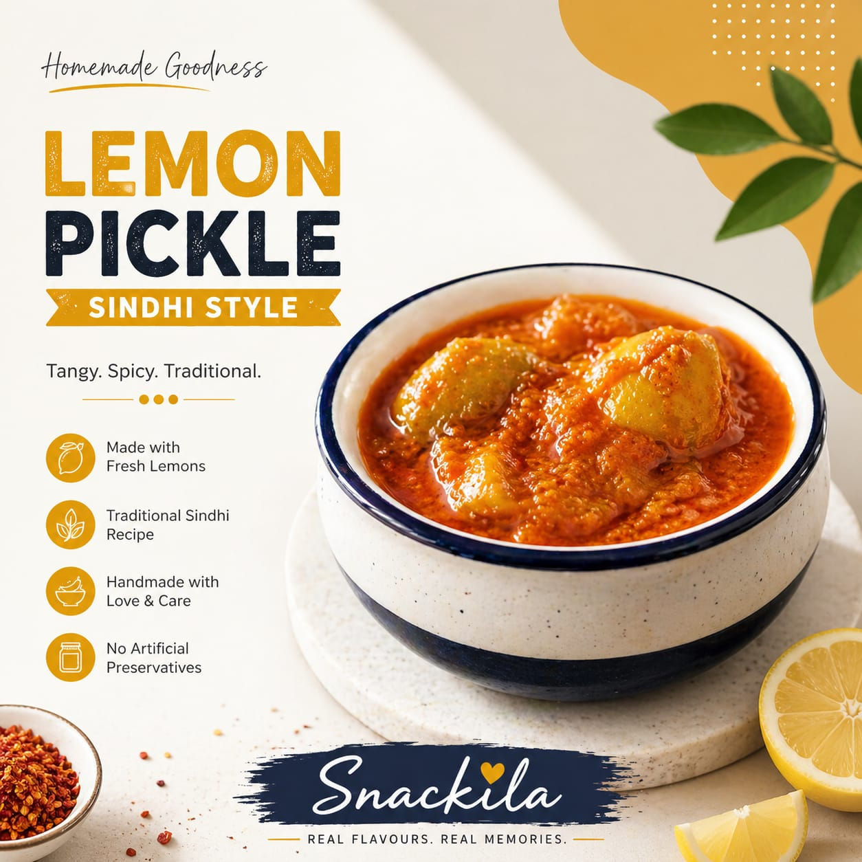 Lemon Pickle Sindhi Style, 250g