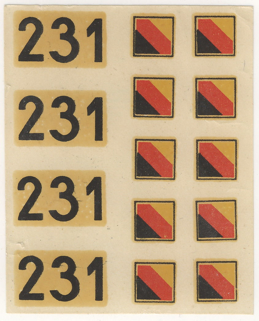 MIG-15 1959 decals back