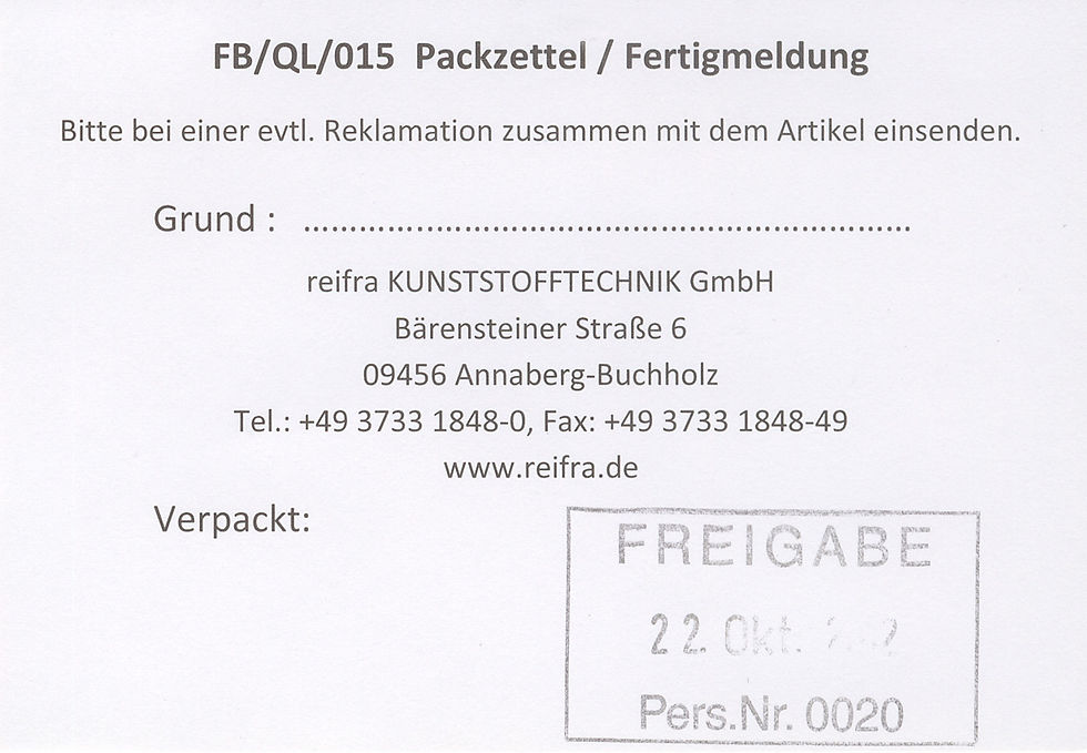 TU-20 REIFRA листок-вкладыш