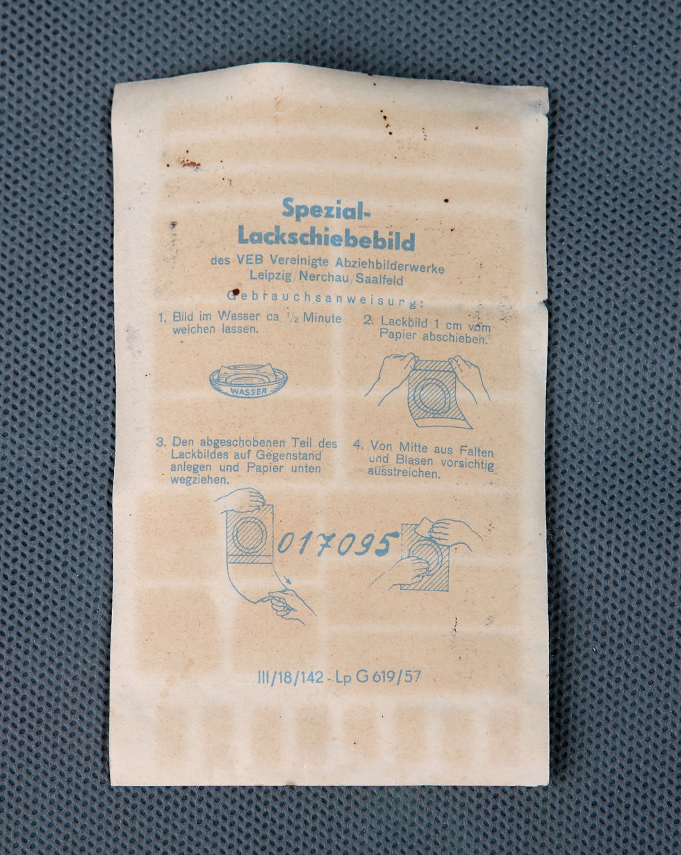 AERO-45 1957 decals back side