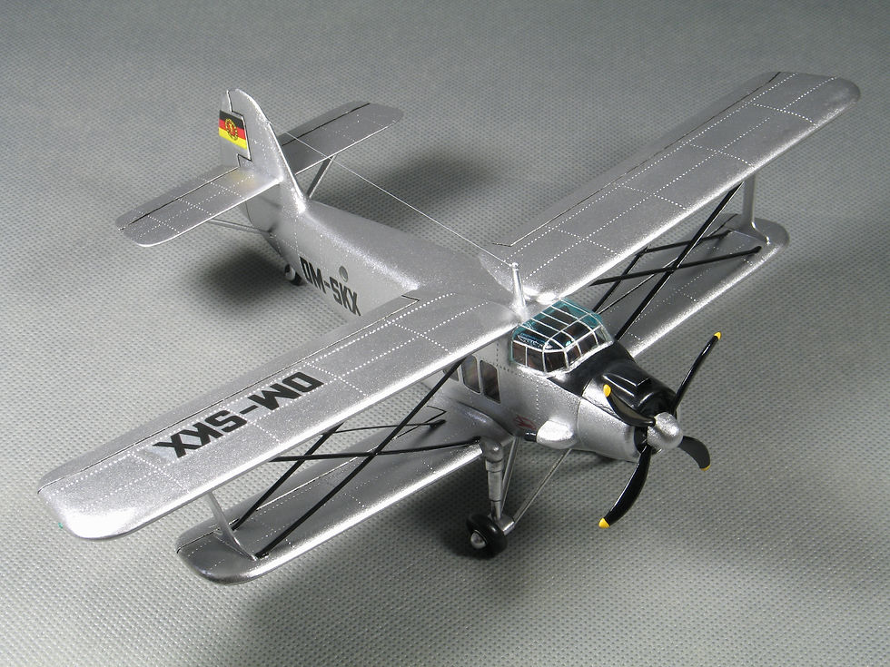 An-2 готовая модель (ракурс спереди)