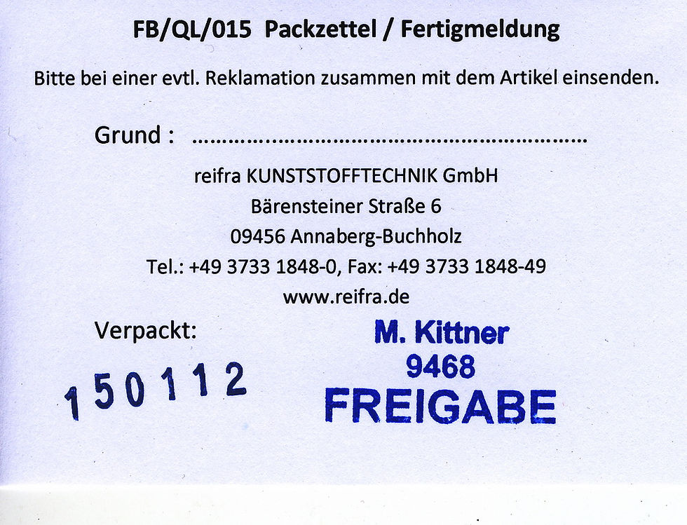 BE-6 REIFRA листок-вкладыш