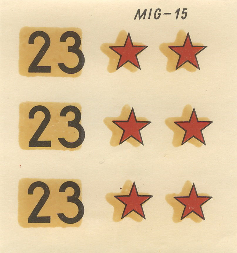 Декаль Mig-15