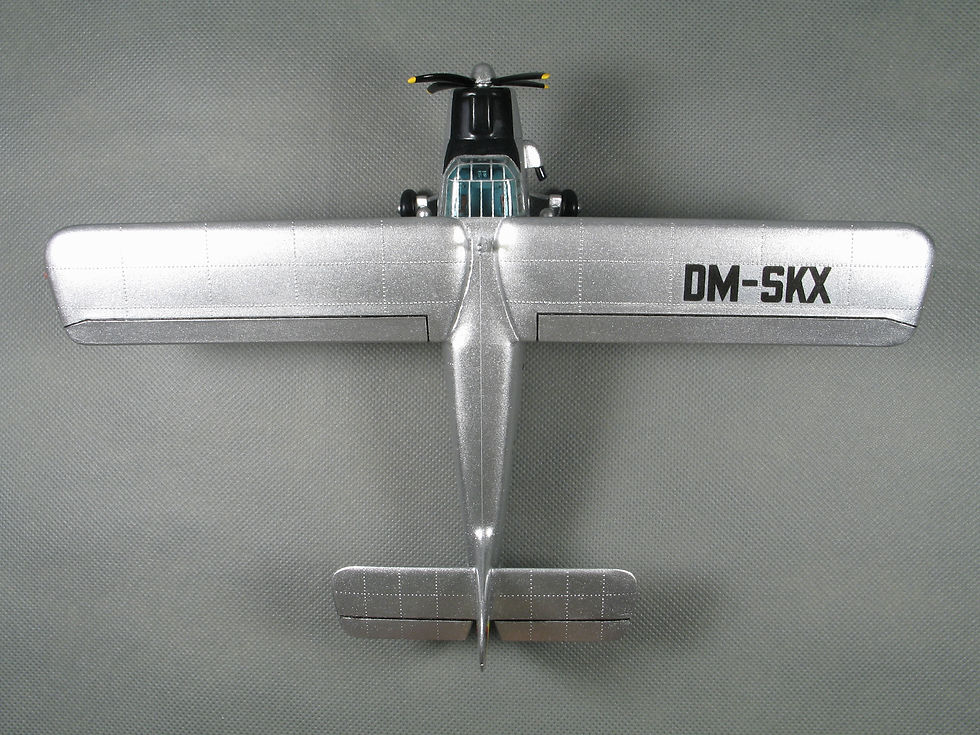 An-2 готовая модель (сверху)