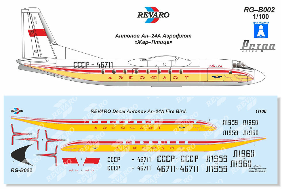 Ан-24А Аэрофлот. Ретро серия