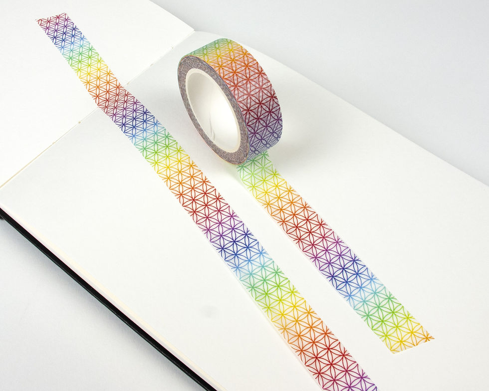 Refreshful-Designs-Etsy-Listing-Washi-Tape-Flower-Of-Life-Pattern-Rainbow-Color-3