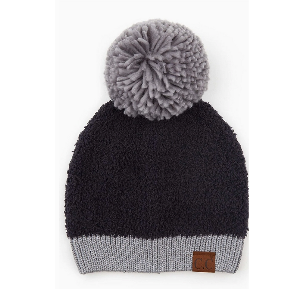 Thumbnail: C.C Knitted Sherpa Beanie