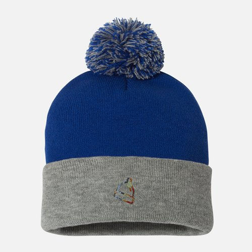 Thumbnail: WD Pom Knit Beanie Logo