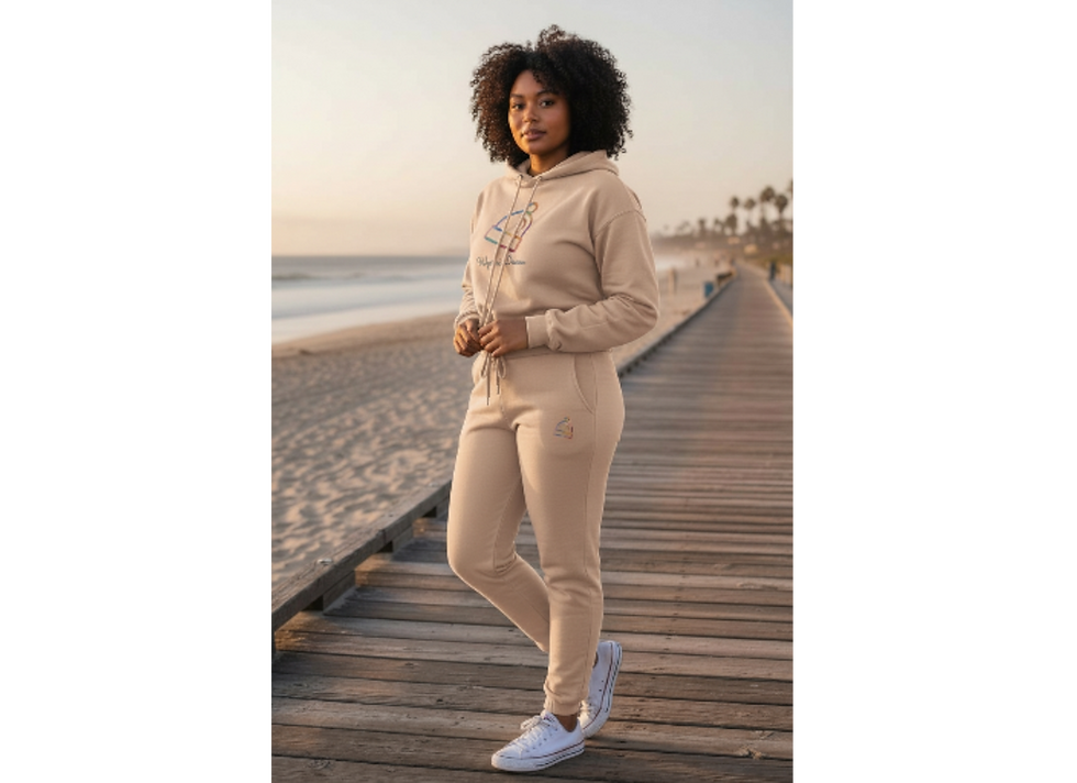 Thumbnail: Women Original Beanie Logo Fitted Joggers