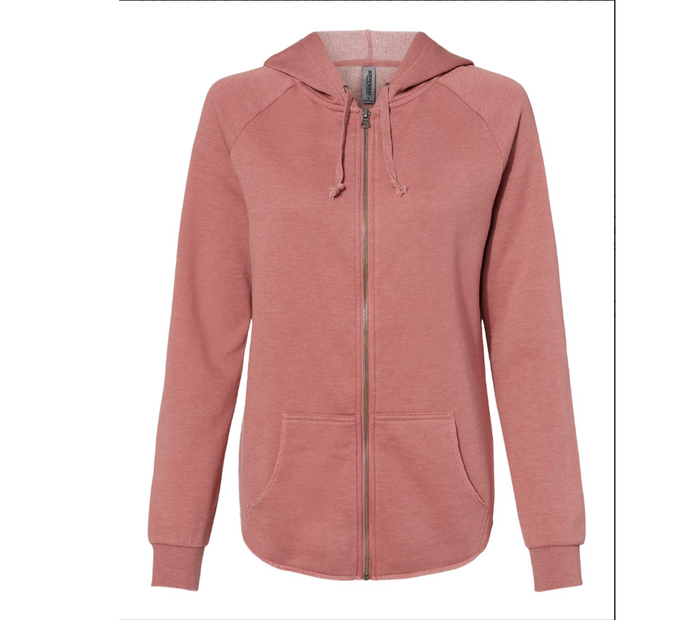 Thumbnail: WD Women Full-Zip Beanie Logo Hooded Sweatshirt (Inclusive)