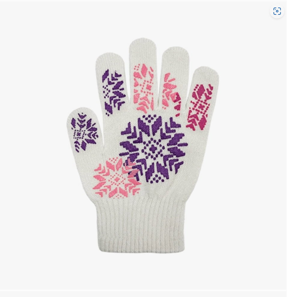 Thumbnail: Girls Knit Graphic Stretch Glove