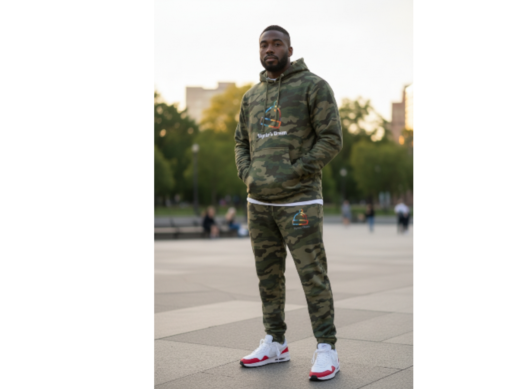 Men Original Beanie Logo Hoodie