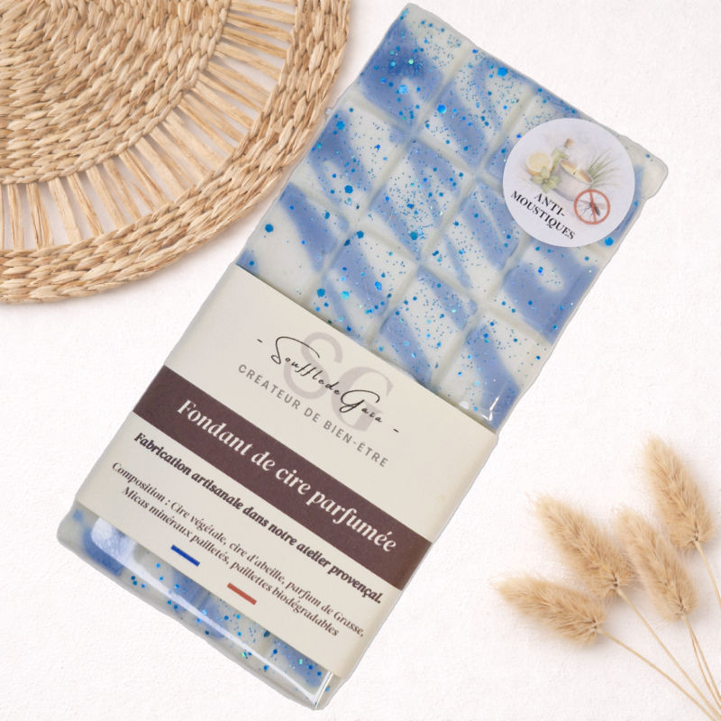 Fondant parfumé en forme de tablette senteur anti moustique