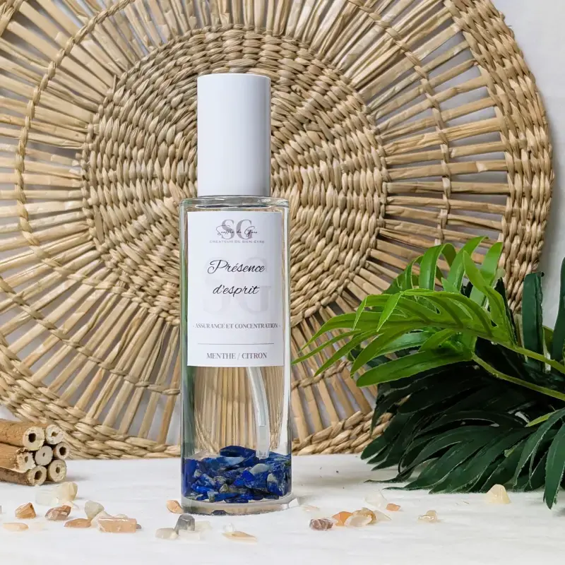 Spray d’intérieur Rituel Présence d’esprit Assurance concentration senteur menthe citron