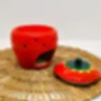 Brule parfum pour fondant parfumé fraise ouvert vue de dos