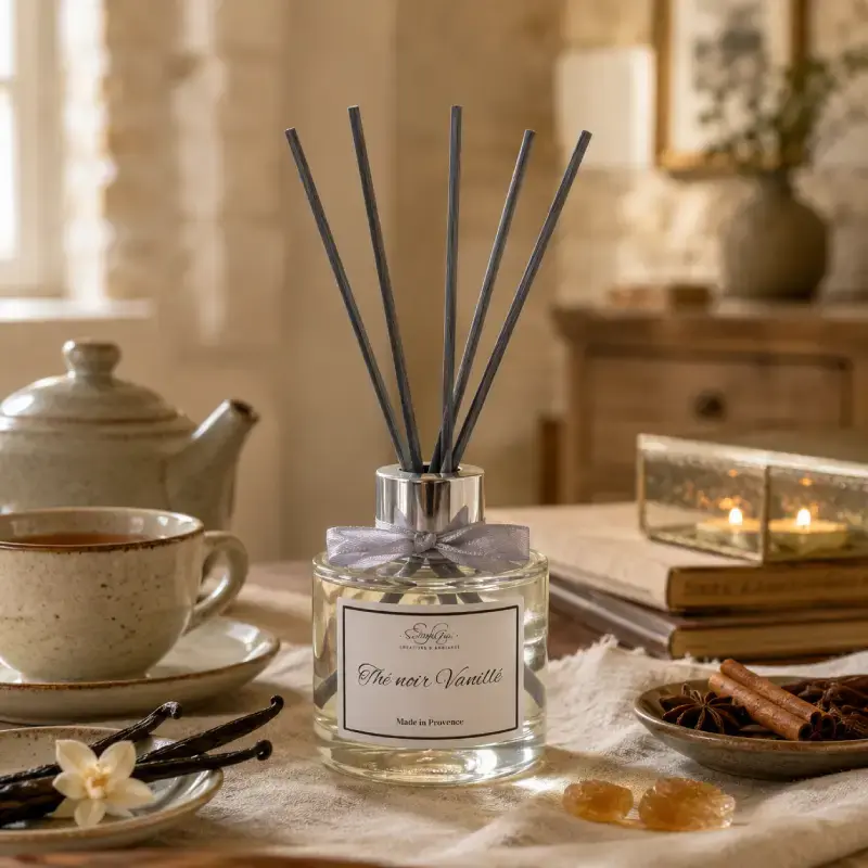 Miniature : Diffuseur thé noir vanillé dans une ambiance cocooning