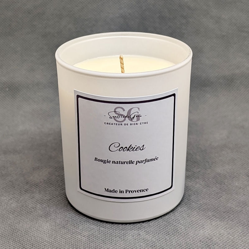 Bougie naturelle parfumée Cookies |  formulation Clean