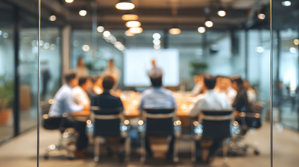 Business meeting in a conference room