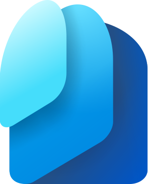Microsoft blue abstract icon