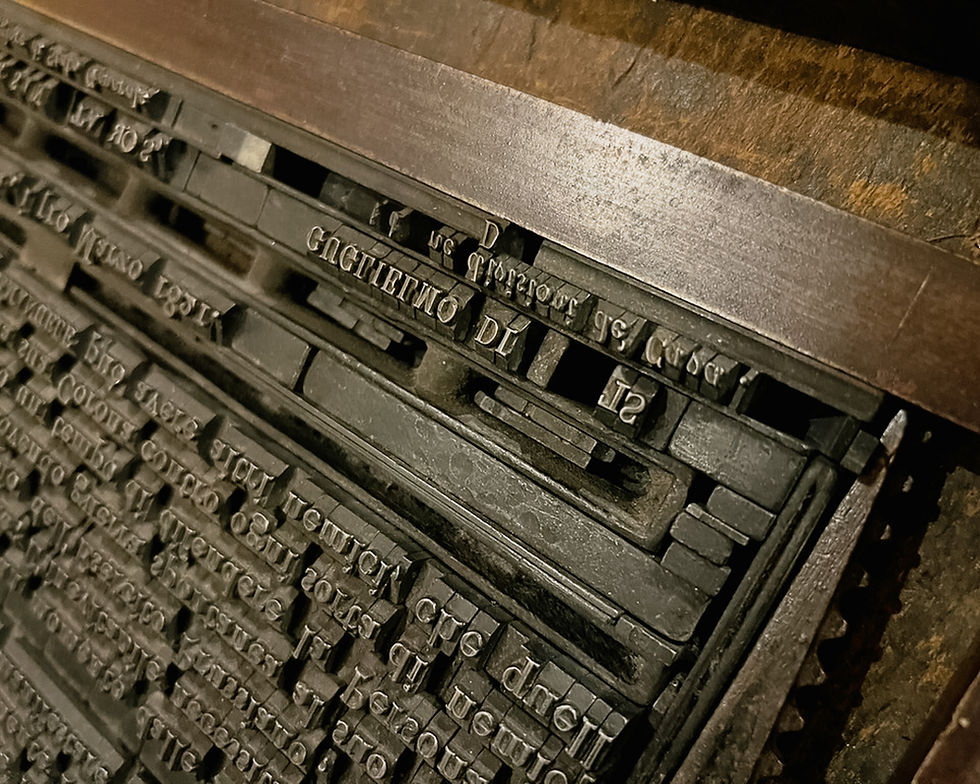 Prensa tipográfica do século XVIII, no Museo Nazionale del Risorgimento Italiano