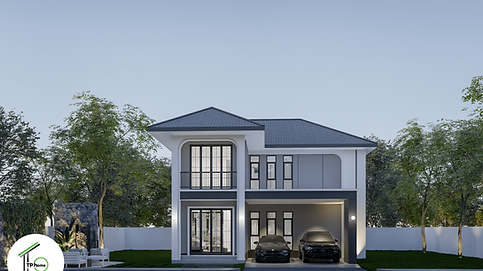 MD042 แบบบ้านโมเดิร์นชั้นเดียว อุบลราชธานี TP Home