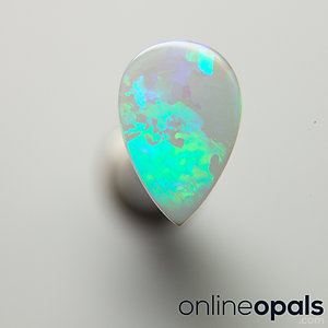Good size 1.9 ct teardrop dark opal from Lightning Ridge Australia
