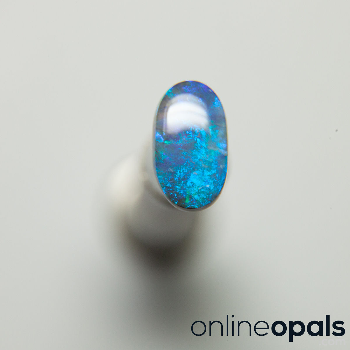 Nice 1.1 ct black opal from Lightning Ridge Australia