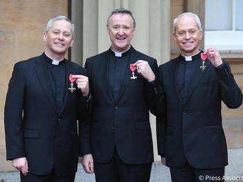 The Priests receive their MBE's