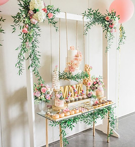 hanging dessert display