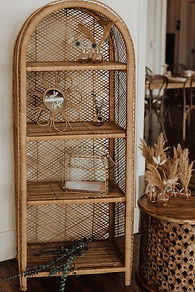 wicker shelf