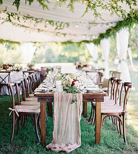 blush table runner