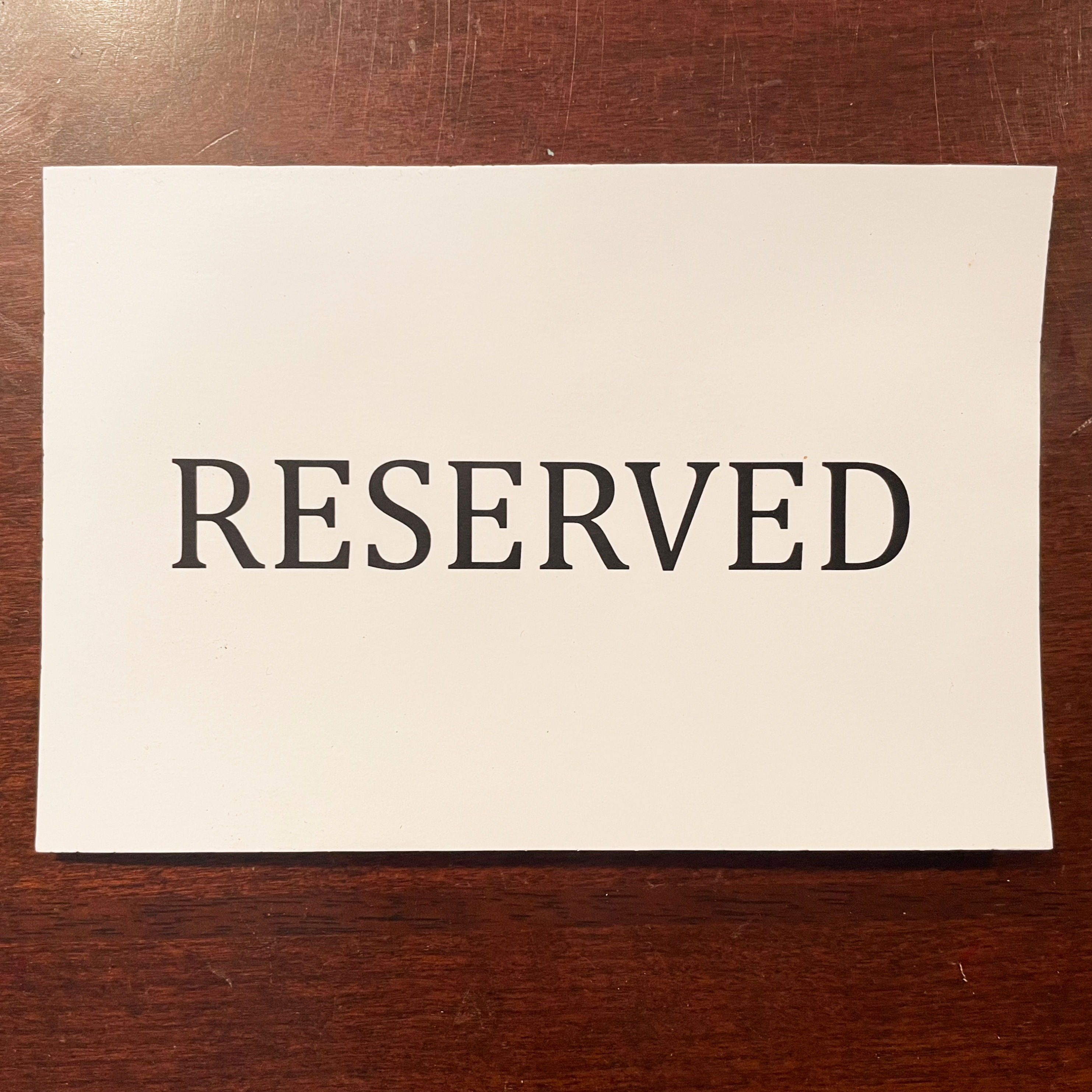 Paper Reserved Basic