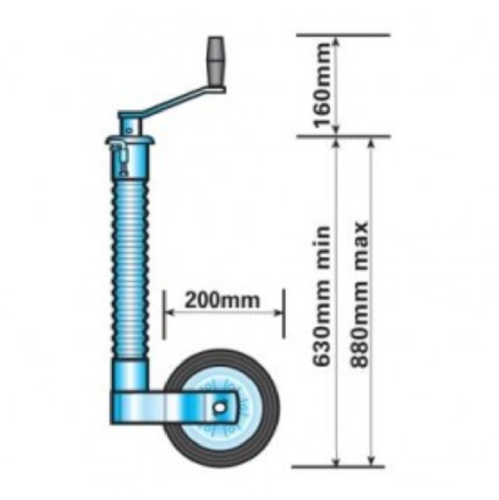 Thumbnail: 48mm Serrated Tube Jockey Wheel - SB2104
