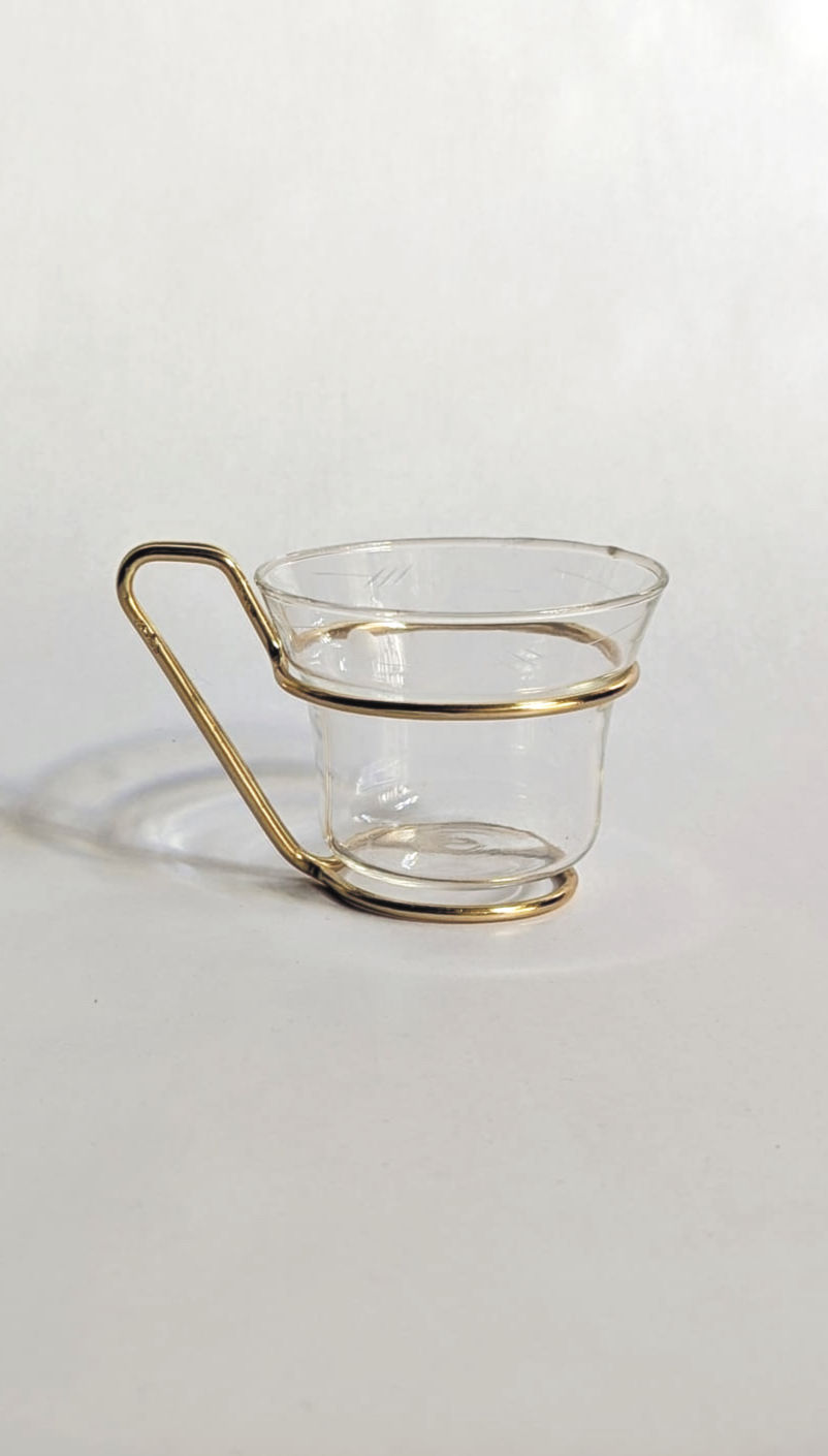 East Germany Mid-Century tea or punch glass set