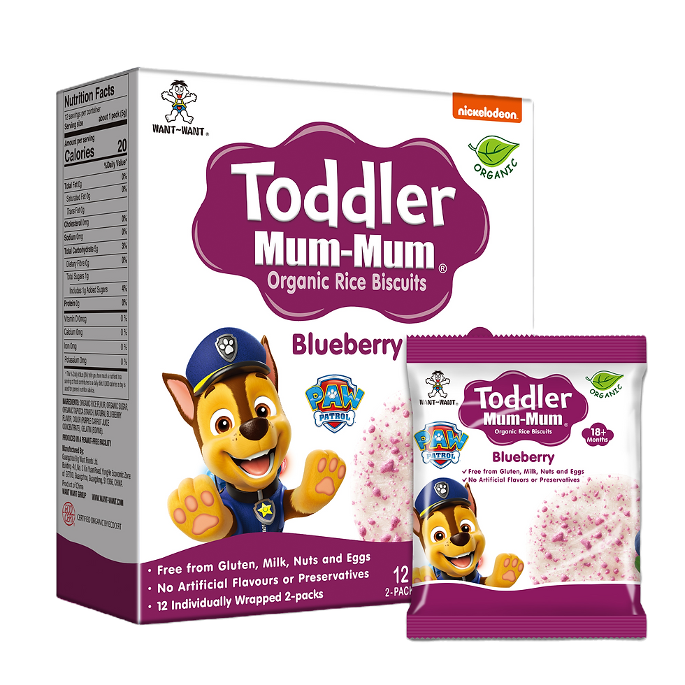 Thumbnail: TODDLER MUM-MUM ORGANIC BLUEBERRY RICE BISCUITS