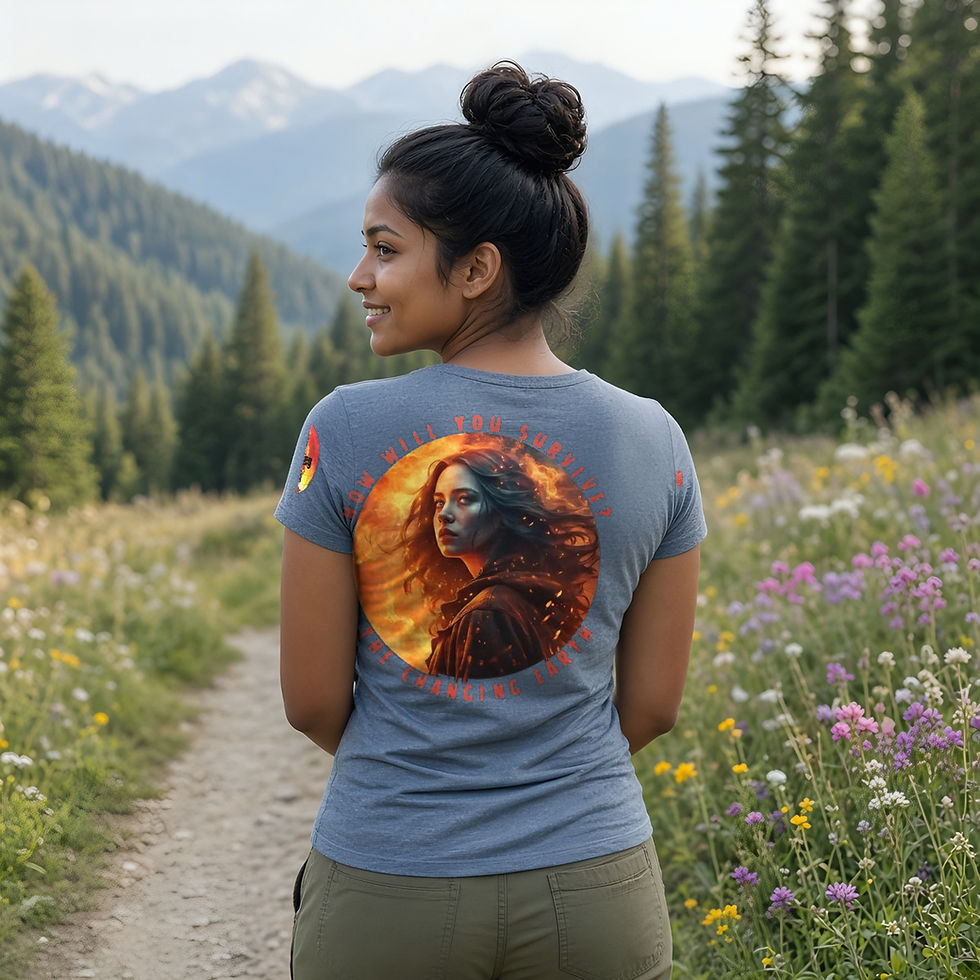 Survivalist Visions Women's V-Neck Tee